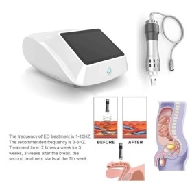 LHQYA Machine À Ondes De Choc Ed, Machine De Thérapie Extracorporelle par Ondes De Choc avec 7 Têtes De Massage, Fréquence : 