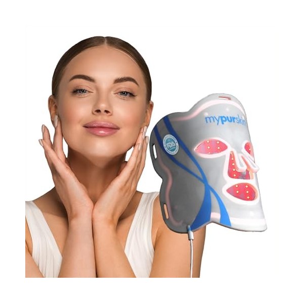 mypurskin Masque professionnel de thérapie par lumière rouge