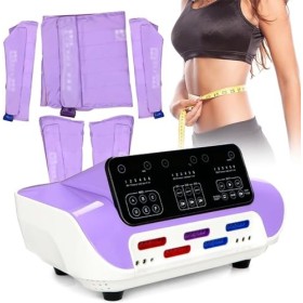 LHQYA Machine De Drainage Lymphatique Professionnelle, Masseur À Pression dair, Chambres À 24 Groupes Proches des Parties du