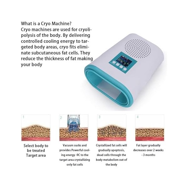 Instrument De Dissolution Des Lipides, Machine Amincissante Dissolvant Les Graisses Congelées, Température De Congélation -2