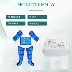 LHQYA Masseur À Pression dair, Masseur Électrique À Compression dair pour Les Jambes 240 mmHg, 4 Modes/16 Compression Séque