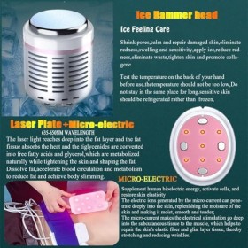 LHQYA Machine Cavitation, Rajeunissement Peau Machine Délimination Cellulite 80K Écran Tactile Couleur 7 Pouces Et 9 Têtes B