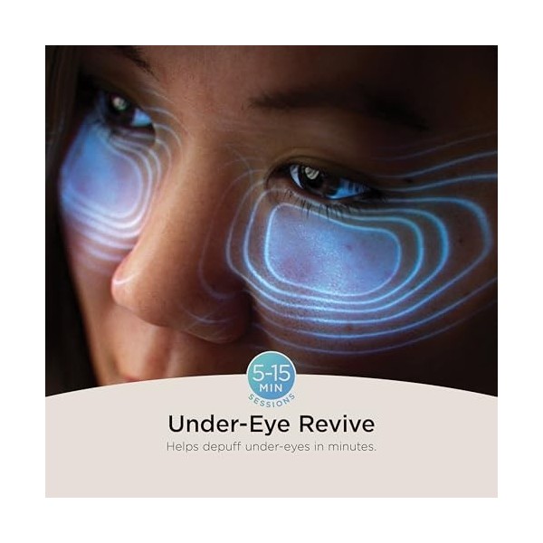 Shark CryoGlow Masque lumineux LED avec technologie de refroidissement pour la zone sous les yeux