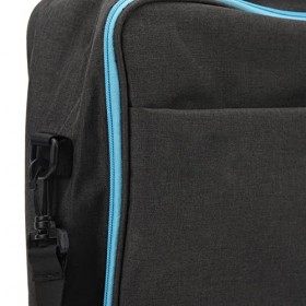 Sac de Transport pour Projecteur Anti-Pression Poignée en Métal Robuste Double Fermeture éclair Barre de Traction Arrière Pro