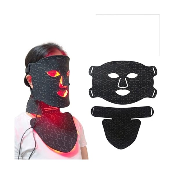 Masque de beauté à Led pour le cou, 480 pièces, perles Led, rajeunissement, Anti-rides, rétrécit les pores