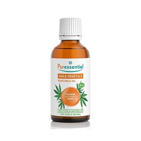 Puressentiel - Huile Végétale Chanvre - Bio - 100% pure et naturelle - 50 ml