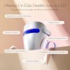 LED Light Therapy Mask de Project E Beauty | Luminothérapie Infrarouge, Rouge et Bleue | Renforce le Collagène | Anti-Rides e