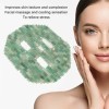 Masque Facial en Jade, Masque de Jade pour les Yeux, pour les Soins de la Peau Réduit les Cernes Favorise le Drainage en Pier