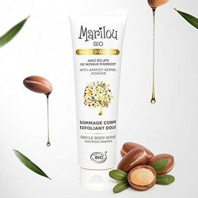 Marilou Bio - Gommage Corps Exfoliant Doux 100% Naturel - Lait pour Corps Riche en Acide Gras et en Vitamine E de la Gamme Ar