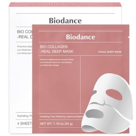 Biodance Bio-Collagen Real Deep Mask Pack de 4 - Masques visage, masque visage, masque visage femme, masque visage, resserrem