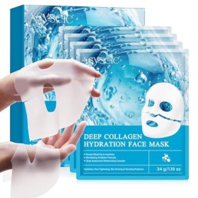 Masque Collagene Visage Korean, Bio Collagen Real Deep Mask, Masque Hydratant Visage, Masque Visage Coreen, Collagen Mask pou