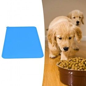 Tapis de Bol pour Animaux de Compagnie, Surface Lisse, Résistant aux Fuites, Solide et Durable pour lalimentation des Animau