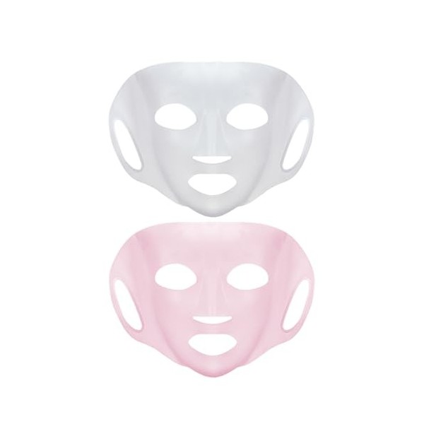 Masque Hydratant au Silicone, Couverture de Masque en Silicone, Masque Facial en Silicone Réutilisable, Masque de Beauté du V