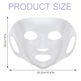 Masque Hydratant au Silicone, Couverture de Masque en Silicone, Masque Facial en Silicone Réutilisable, Masque de Beauté du V