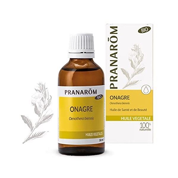 Pranarôm | Huile Végétale dOnagre BIo| Riche en Oméga 6| 50 ml