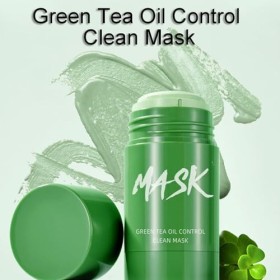 Bâton de masque au thé vert,masque de bâton dargile purifiant au thé vert,Masque Nettoyant,nettoie les pores en profondeur,p