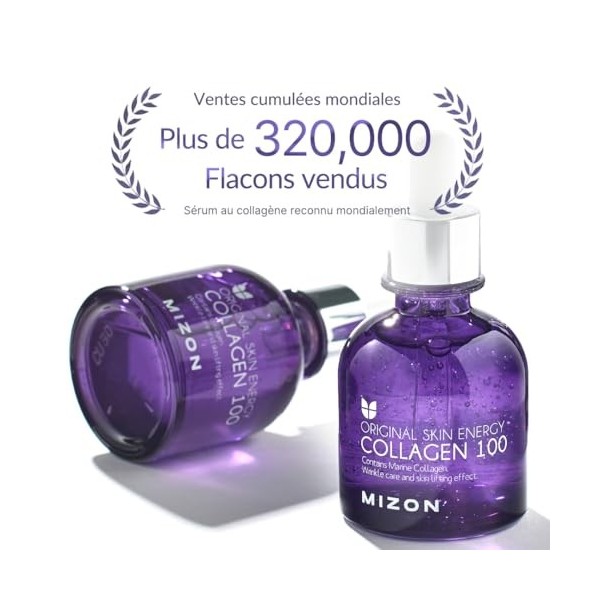 [MIZON] COLLAGEN 100 30ml Soin coréen - Sérum au collagène marin - Soin intensif anti-âge - Réduction des rides & ridules -