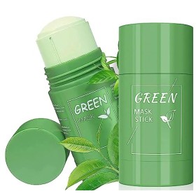 Green Stick Mask, 2 Pièces Masques au Thé Vert pour Nettoyage en Profondeur, Contrôle de lHuile et Élimination des Points No