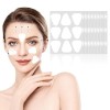 LOPHE Face LiftIing Tape, 144Pcs Patchs de Levage de Visage Invisibles, Autocollant Lifting Visage, V-Forme Face Lift Bande, 