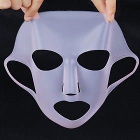 Couverture de masque de visage, Masque réutilisable de masque de silicone Visage facial de vapeur imperméable Masque de beaut