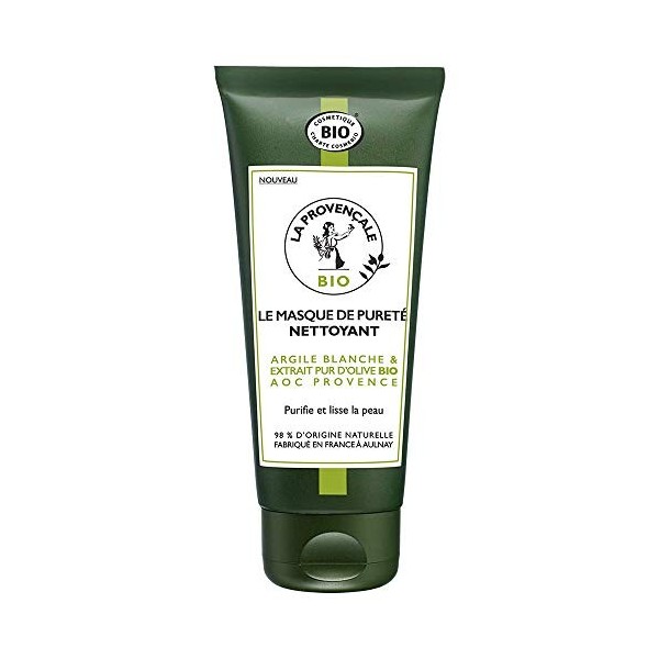 La Provençale – Le Masque de Pureté Nettoyant – Soin Visage Certifié Bio – Huile d’Olive Bio AOC Provence – Pour Tous Types d