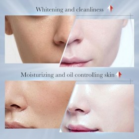 Rostblant Nettoyant éclaircissant, nettoyant pour le visage Nettoyage en profondeur, hydratant, non tenseur, contrôle de lhu