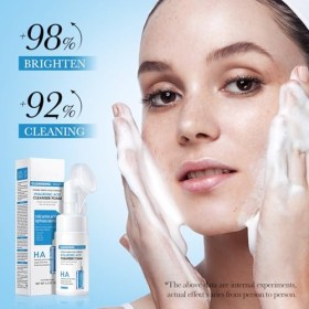 Rostblant Mousse nettoyante, mousse nettoyante fine bio, cosmétique naturelle mousse nettoyante pour le visage mousse de trai