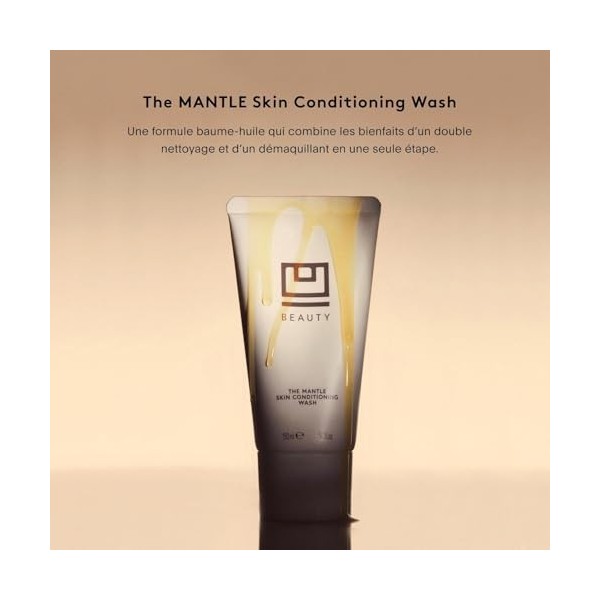 U Beauty The MANTLE Skin Conditioning Wash – Nettoyant Visage et démaquillant hydratant, crème hydratante visage enrichie en 