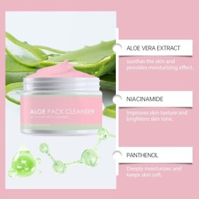 Baume Nettoyant, Makeup Removing Cleansing Balm, Vitamine C Et Aloe Vera, Démaquillant Tout-En-Un Pour Le Visage, Baume Netto
