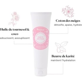 Polåar - Baume Démaquillant Visage, Yeux et Lèvres Pureté Arctique au Coton des Neiges - Efficace sur maquillage longue tenue