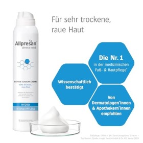 Allpresan Derma med Repair Crème mousse Hydro Soin intensif pour peaux très sèches et rugueuses 200 ml