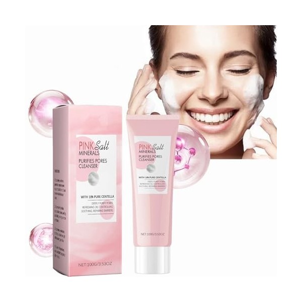 Foaming Wash, Nettoyant Pour le Visage doux pour le Nettoyage des Pores Profonds, Nettoyante pour éliminer les Cellules Morte