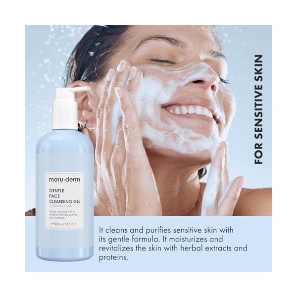 Maruderm Gel Nettoyant pour Le Visage Pour Peau Sensible et Atopique 400 ML