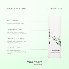 Microbiome Cleansing Milk by Mila D Opiz for Women - 6.76 oz Cleanser
