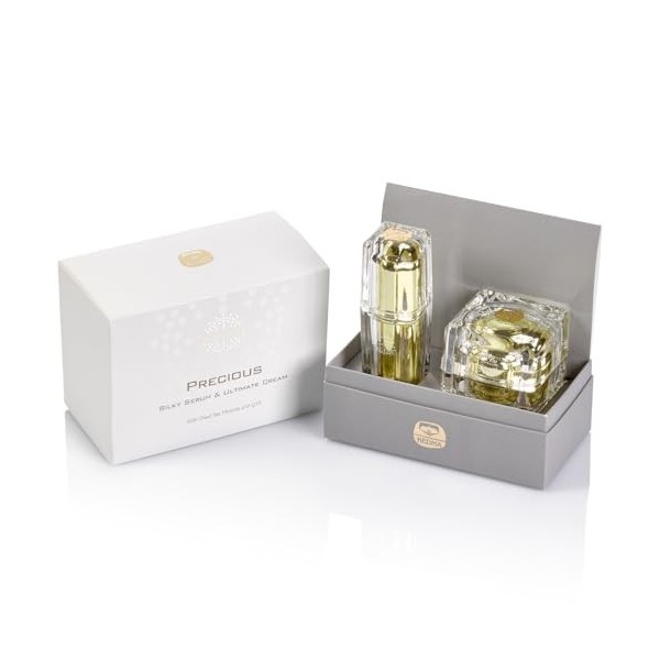 Kedma - Set Précieux Platine avec Sérum et Crème - Anti-Âge et Raffermissant - Q10 et Multivitamines - 50g + 30g