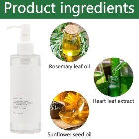 Heartleaf Pore Control Oil, huile de nettoyage des pores Heartleaf, nettoyant visage pour peaux sensibles, élimination des po