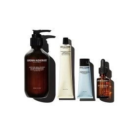 Grown Alchemist Giving Me Time, Ensemble Cadeau - 100ml Nettoyant Doux en Gel pour le Visage, 75ml Exfoliant Polissant, 25ml 