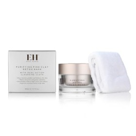 Emma Hardie Purifying Pink Clay Detox Mask with Cleansing Cloth for Women 1.7 oz Cleanser