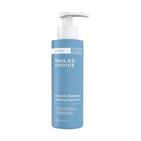 PaulaS Choice Nettoyant moussant hydratant anti-âge pour peaux mixtes et grasses 190ml Blanc