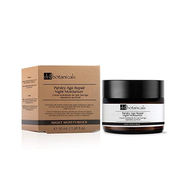 Dr Botanicals Crème Hydratante de Nuit Anti-Age Réparatrice au Persil