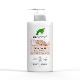 Nettoyant Crème Probiotique Dr Organic Skin Calm, Pour les Rougeurs, Peau Sèche, Sensible, Testé Dermatologiquement, Végan, S
