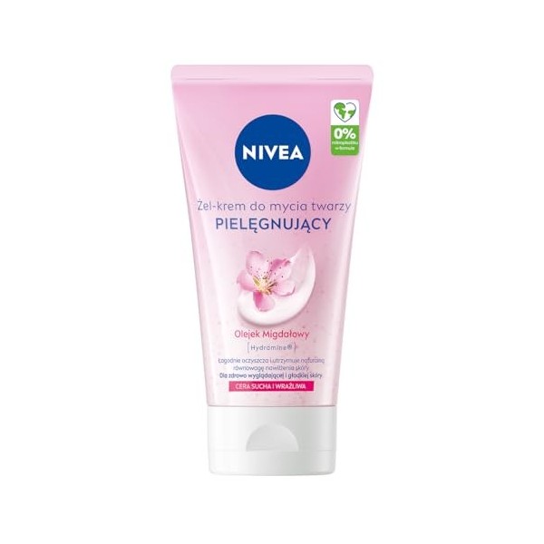 NIVEA Gel Crème Nettoyant Visage Secco et Sensible 150 ml