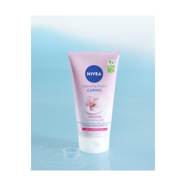 NIVEA Gel Crème Nettoyant Visage Secco et Sensible 150 ml