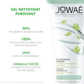 Jowae - Gel Nettoyant Purifiant au Lotus Sacré 200ml - Nettoyant visage - Peaux mixtes à grasses - Peaux sensibles - 96% din