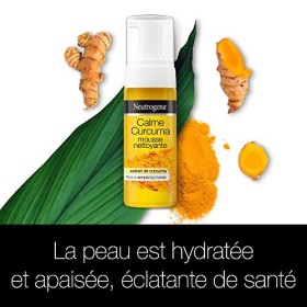 Neutrogena Nettoyante Mousse, Calme Curcuma pour Peaux a Imperfections, pour le Visage, 1 Flacon Pompe de 150 ml Lot de 2 