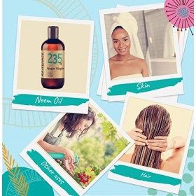 Naissance Huile Végétale De Neem Vierge No. 235 - 250ml - Vegan - Pour Cheveux, Ongles, Sourcils, Cuir Chevelu, Peau, Corps