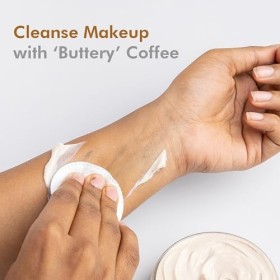 mCaffeine Coffee Face Cleansing Butter - Shea Butter and Coconut Oil Infused - Non-Greasy Oil Cleanser - Suitable for All Ski