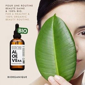 Macérat huileux dAloe Vera BIO - 100% Pure, Naturel, Vegan & Bio - 100 ml - Soin pour le visage, la peau et les cheveux