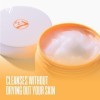 W7 Baume Démaquillant et Nettoyant Peachy Clean - Extrait Naturel de Pêche - Pour une Peau Propre et Non Grasse
