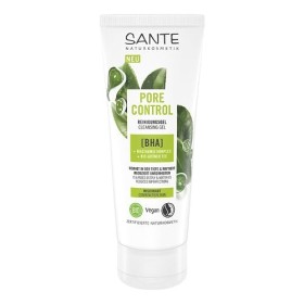 SANTE Naturkosmetik Pore Control BHA Gel nettoyant pour peaux mixtes avec thé vert bio matifiant, complexe BHA et niacinamide